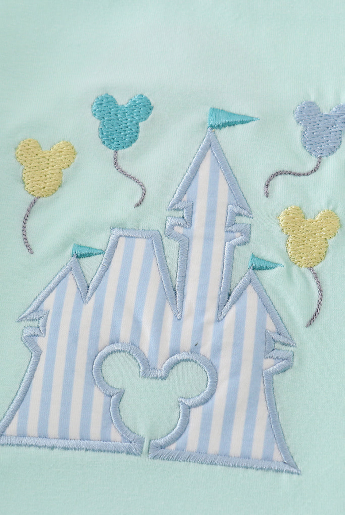 Mint Castle Appliqué Boy’s Shirt