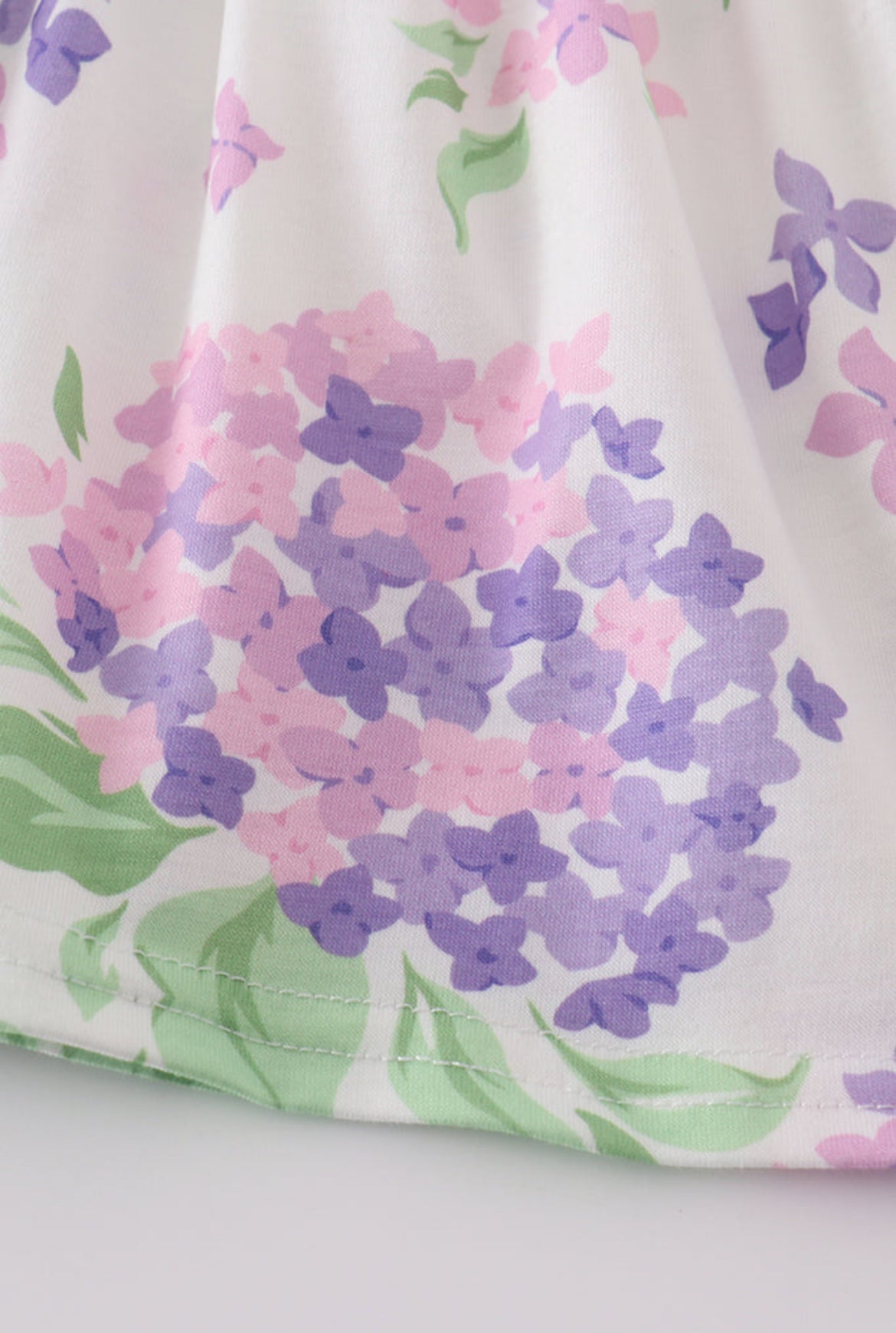 Girl’s Purple Hydrangea Bloomer Set