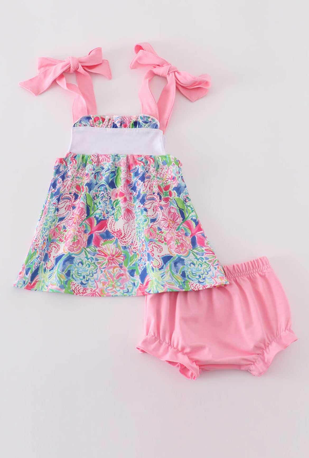 Girl’s “Mama’s Girl” Embroidered Bloomer Set