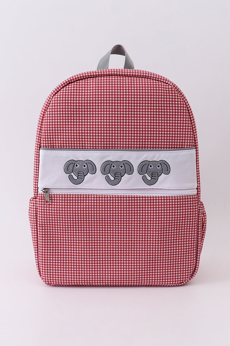 alabama backpack for kids Red embroidery gingham – Tumbleweeds Baby and Vendor Color:YELLOW tec_MGLROTOR_RL_SP Two Mesh Side Pockets JanSport Backpack Sings in