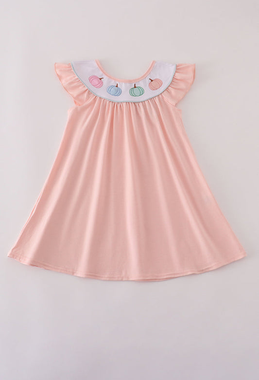 Pink Embroidery Girl’s Dress