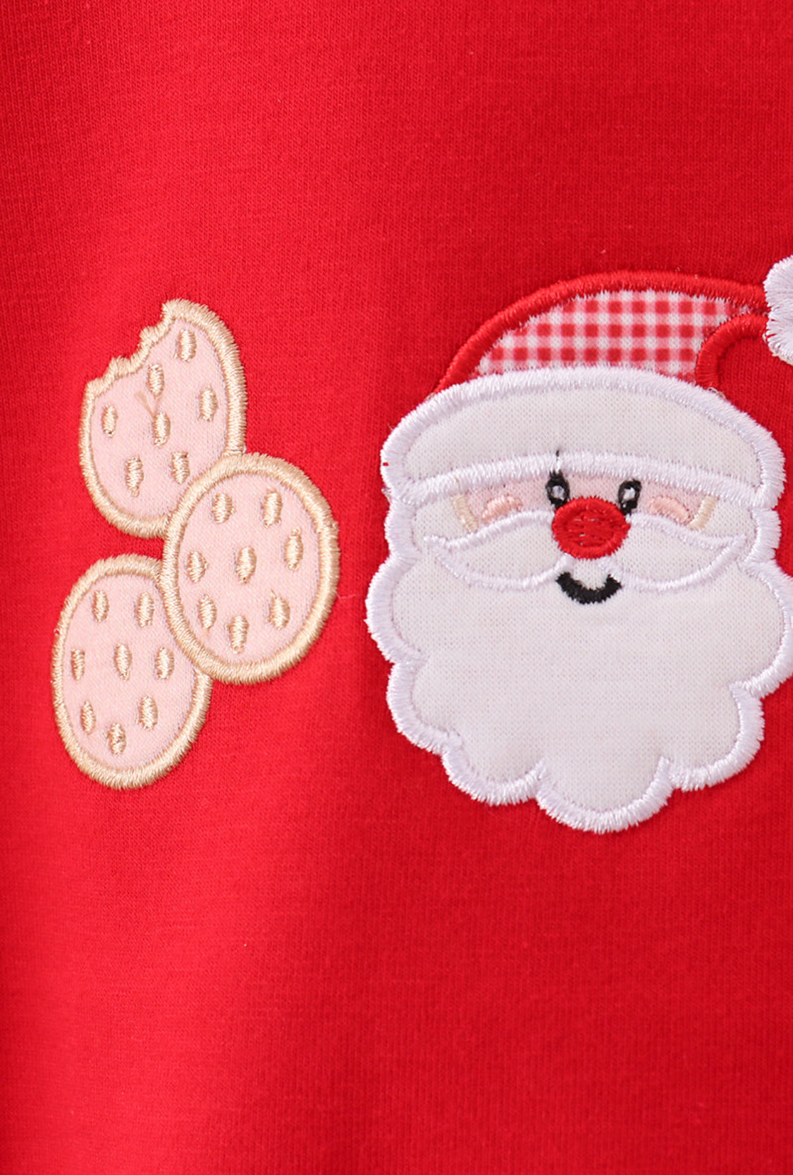 Red Santa Claus Biscuit Milk Appliqué Boy’s Bubble