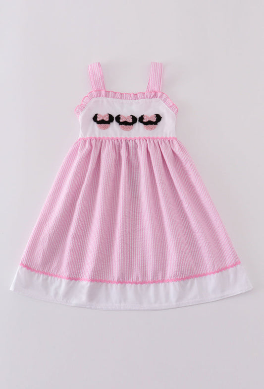 Girl’s Stripe Seersucker Character French Knot