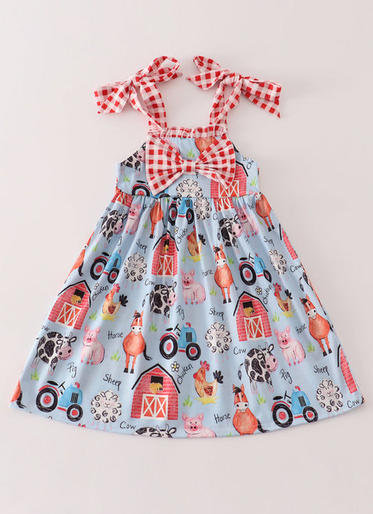 Farm Animal Strap Dress
