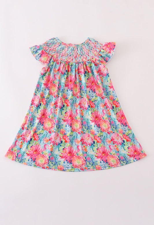 Sunshine Garden Smocked Dress