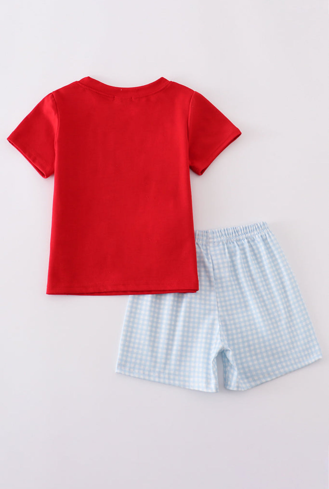 Red Star Embroidery Boy’s Short Set