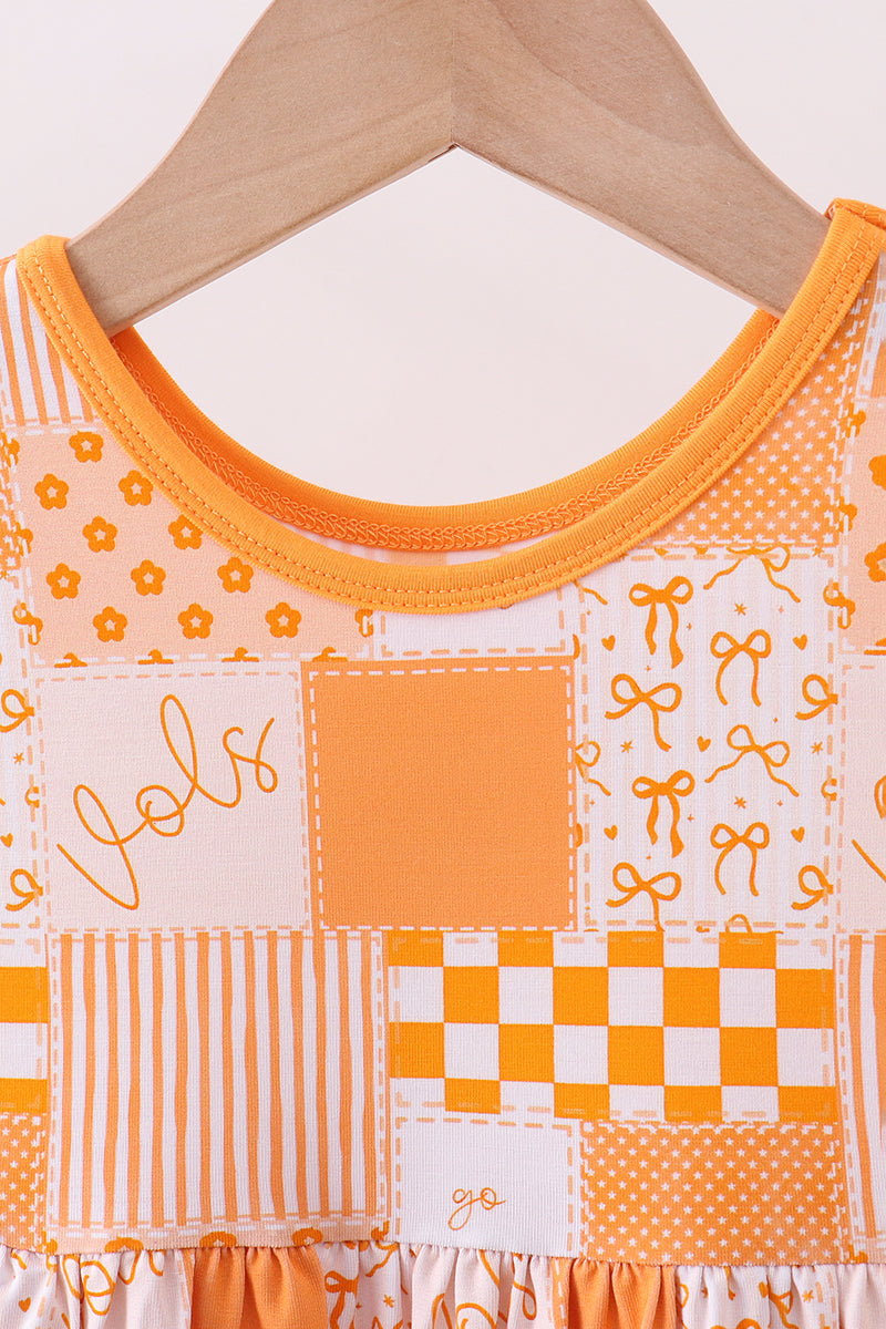 Tennessee floral checkered bamboo dress