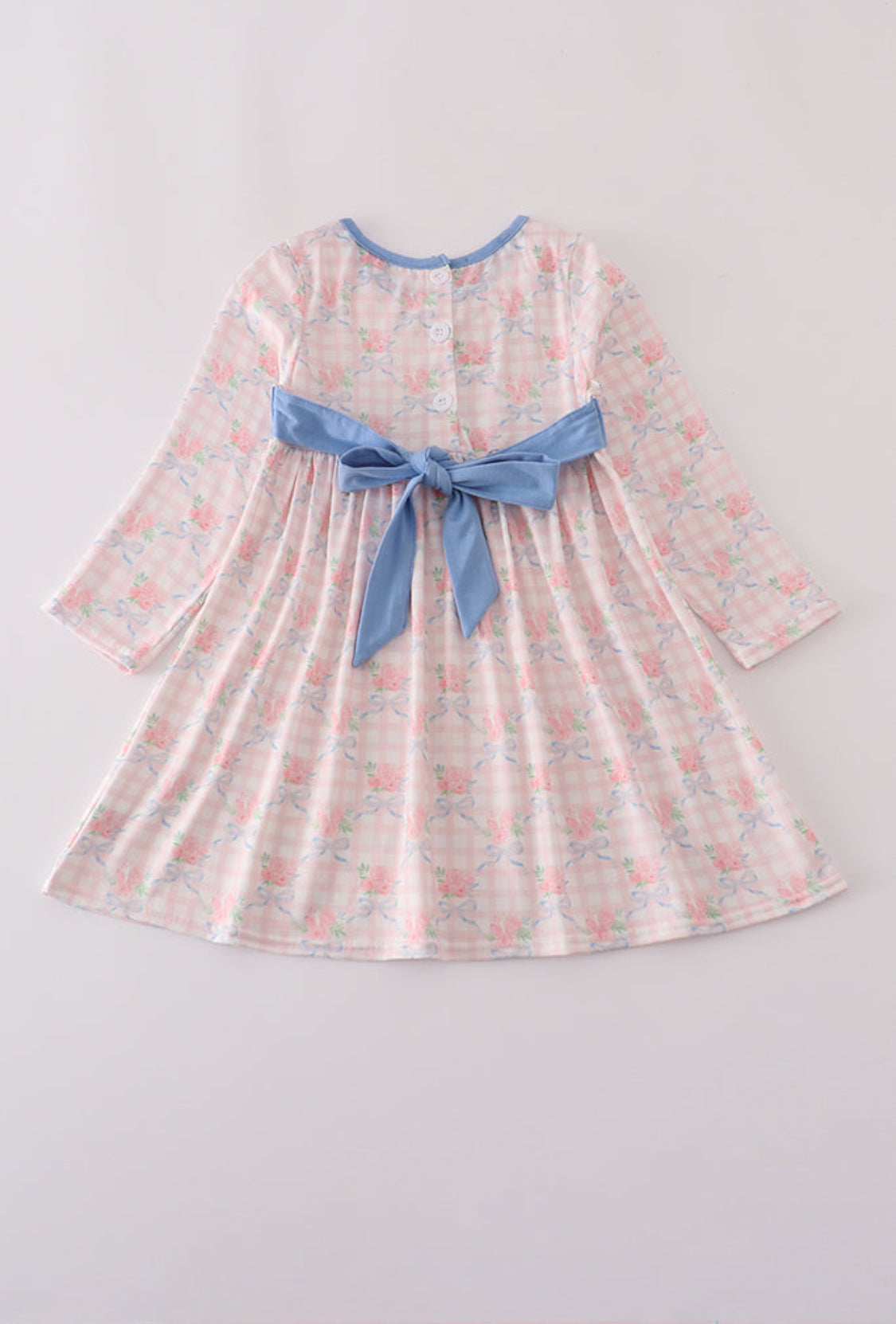 Pink Floral Print Ruffle Dress