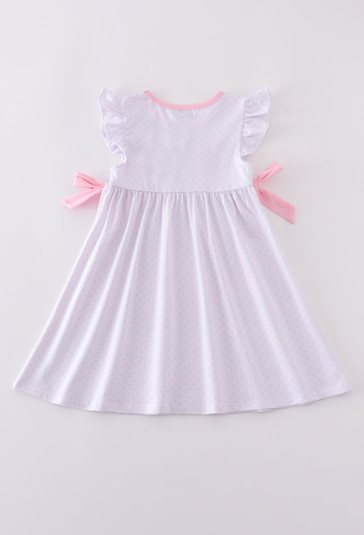 Girl’s Premium Pink Bunny Bow Dress