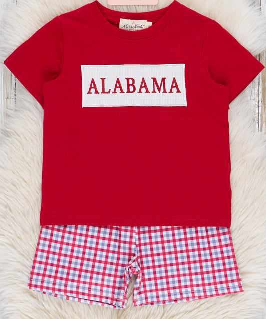 Alabama Smocked Gingham Boy’s Outfit