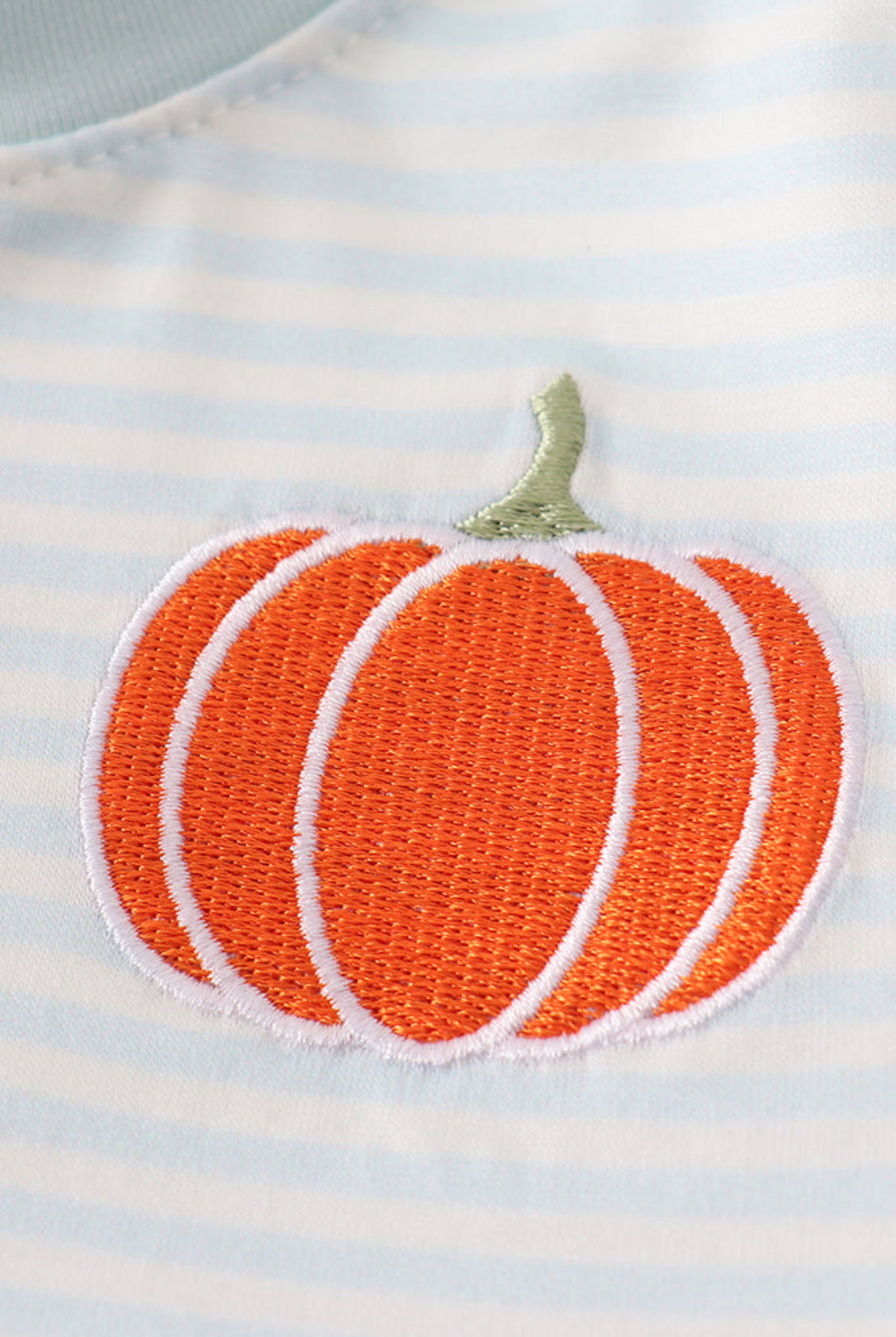 Blue Pumpkin Embroidery Stripe Boy’s Top