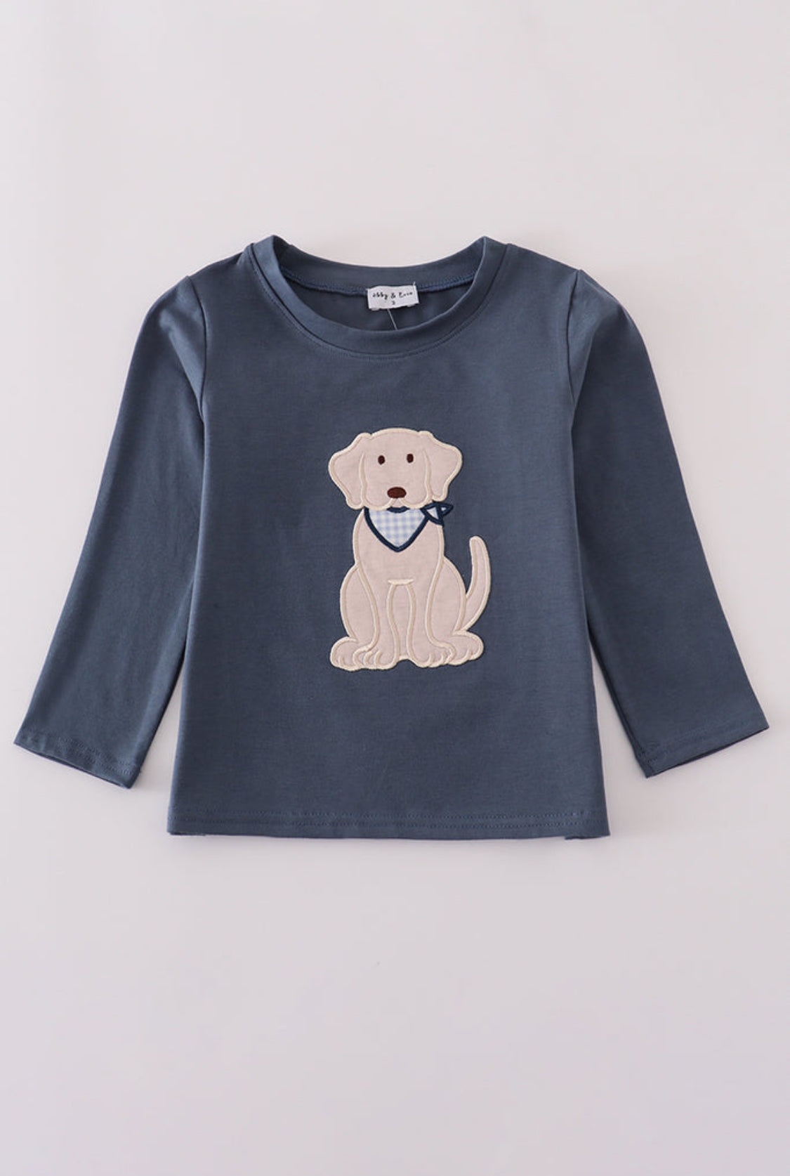 Navy Puppy Appliqué Boy’s Top