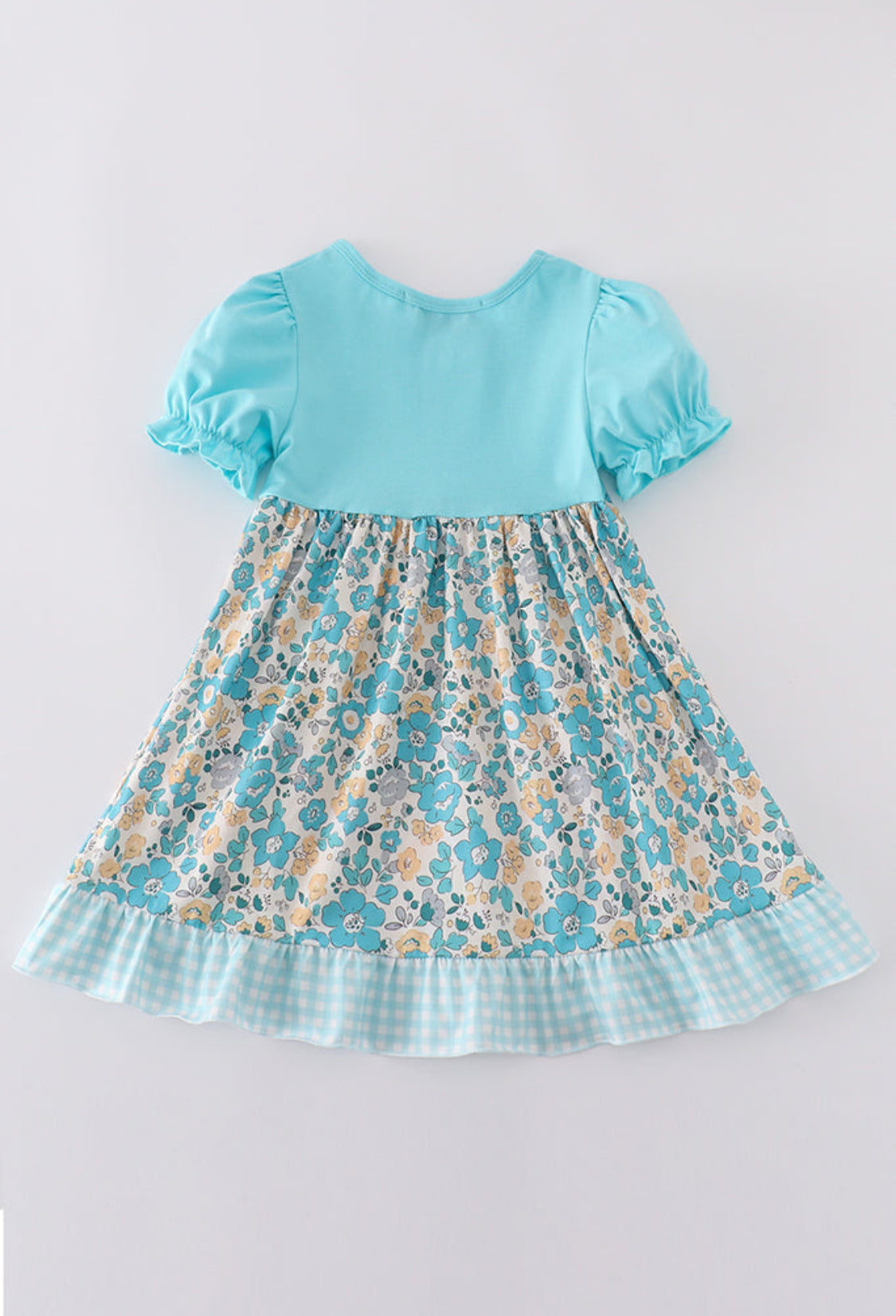 Blue Aqua Meadow Girl’s Dress