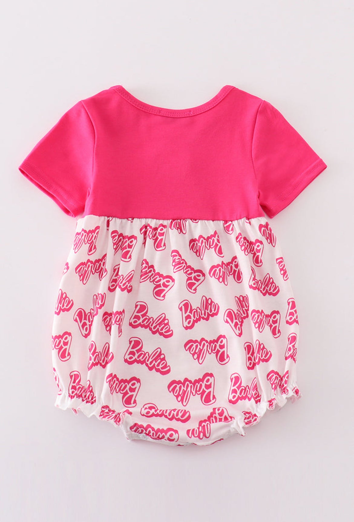 Girl’s Hot Pink Barbie Embroidered Bubble