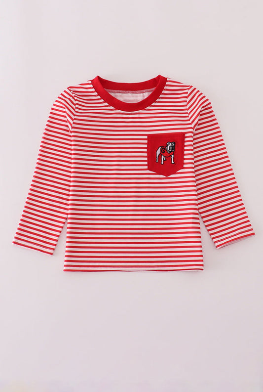 Georgia Embroidery Stripe UNISEX Top