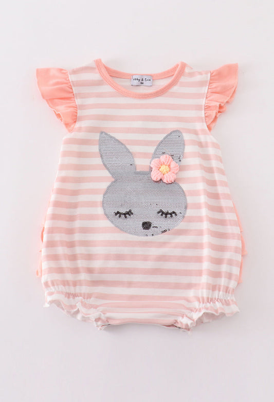 Pink Easter Bunny Sequin Girl’s Bubble