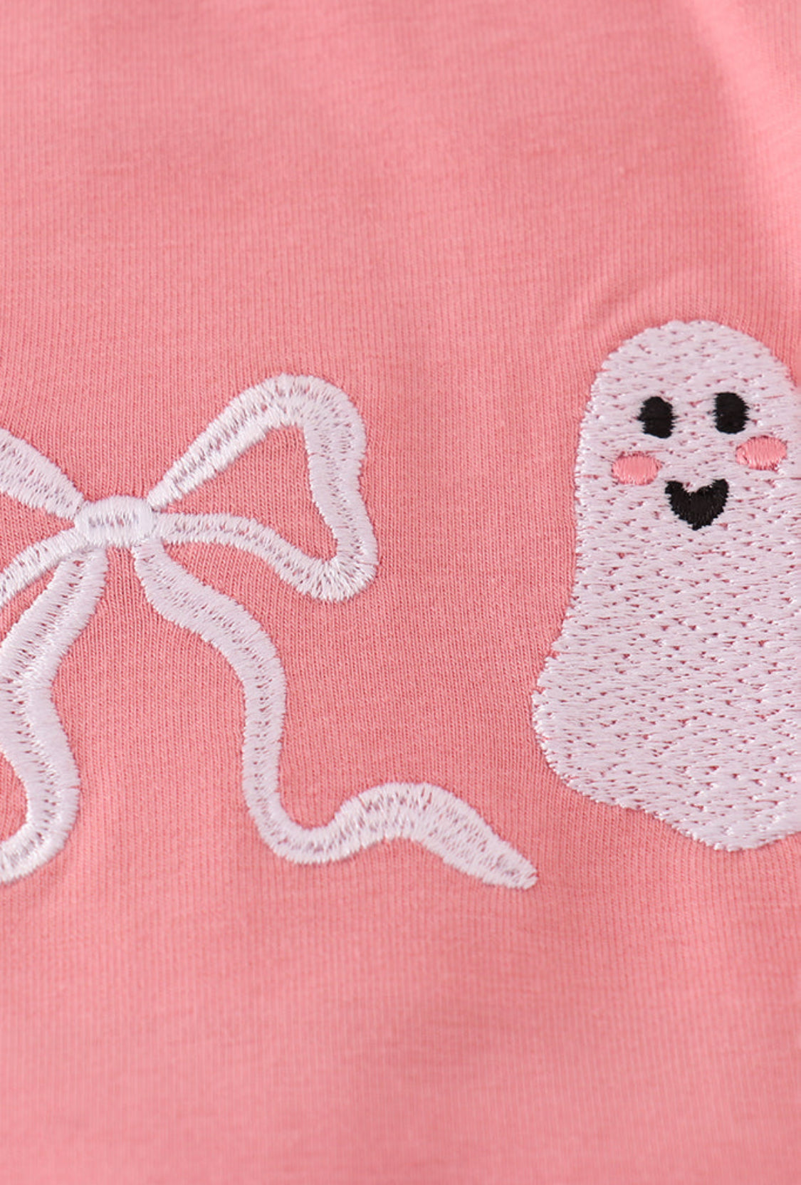 Halloween Ghost Embroidery Ruffle Girl’s Bubble