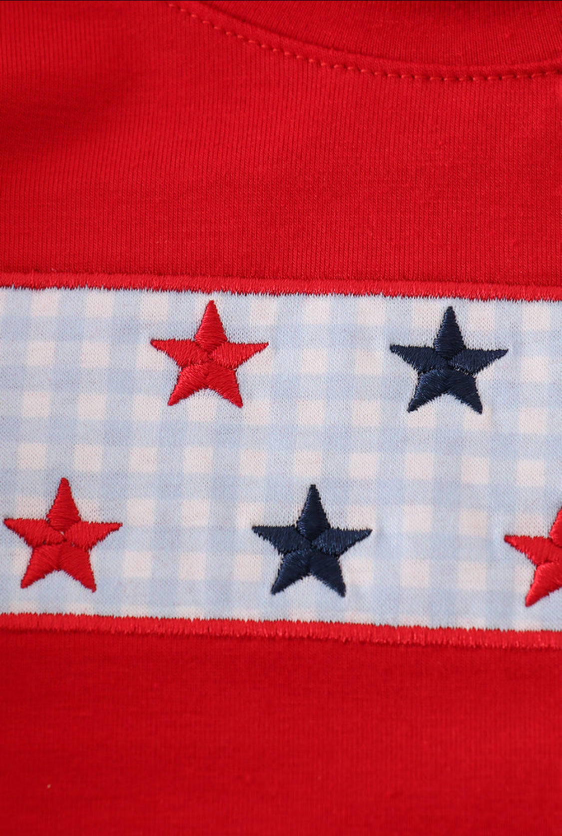 Red Star Embroidery Boy’s Short Set