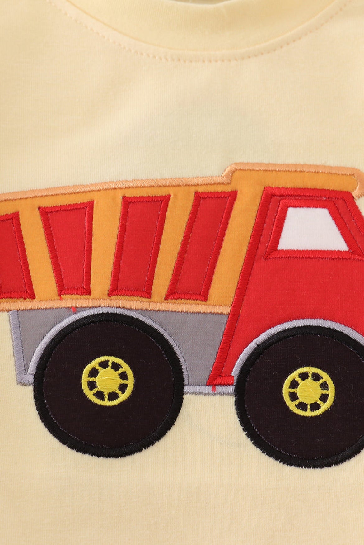 Yellow Truck Appliqué Boy’s Top
