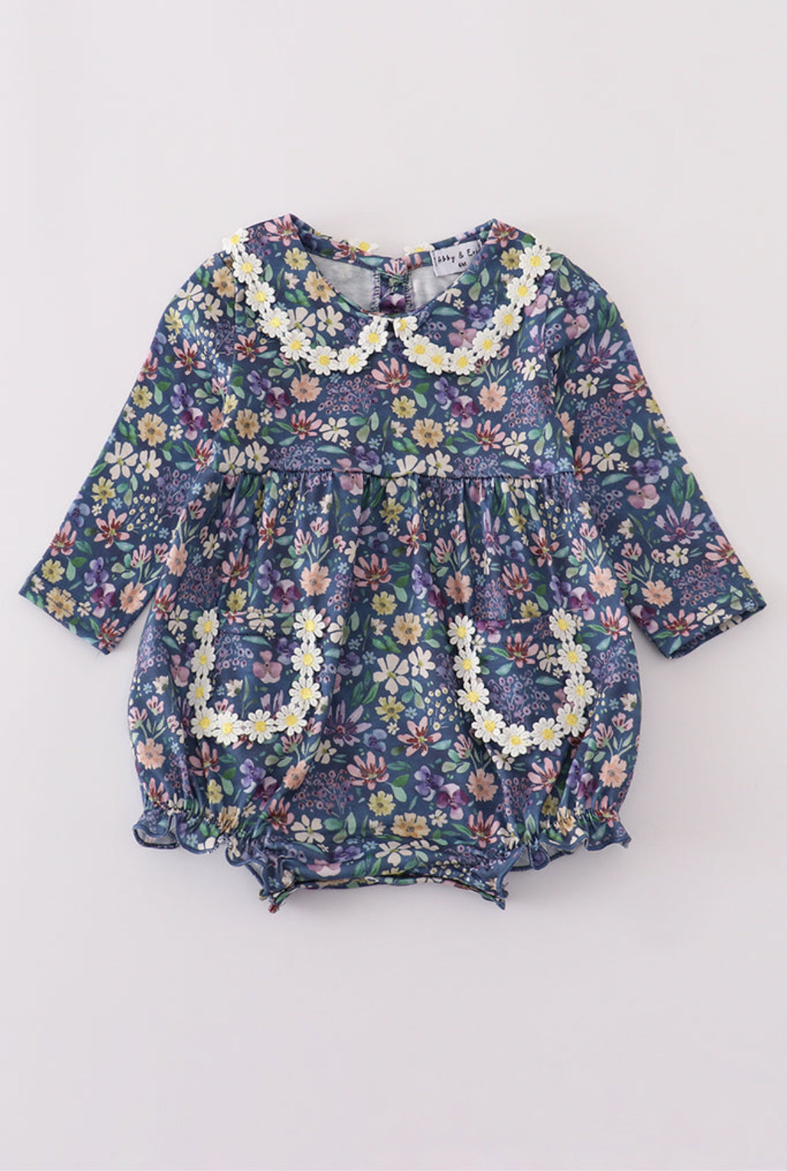Purple Floral Lace Girl Bubble