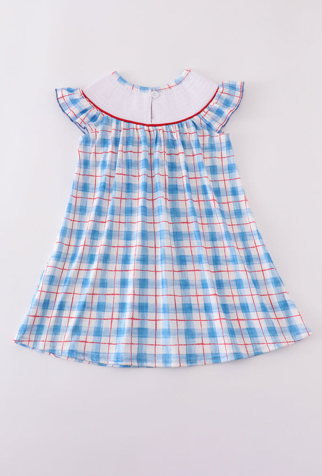 Flag Embroidery Smocked Girl’s Dress
