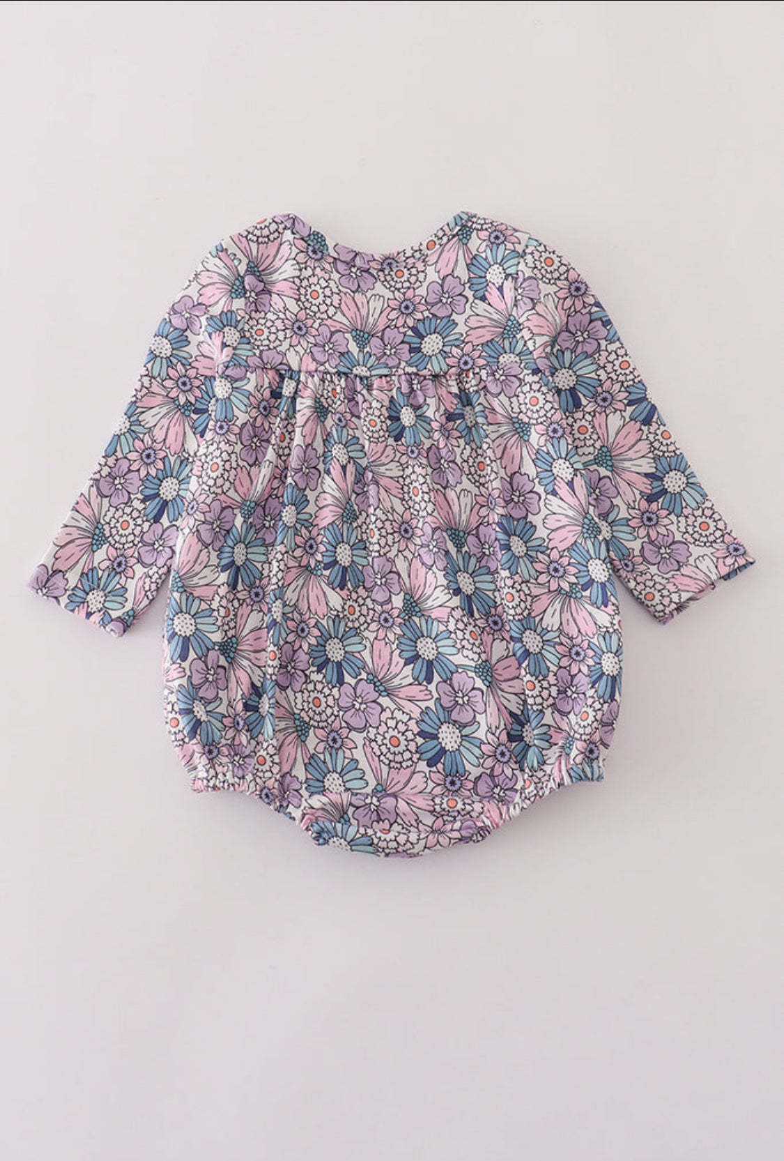 Purple Floral Bow Girl Bubble