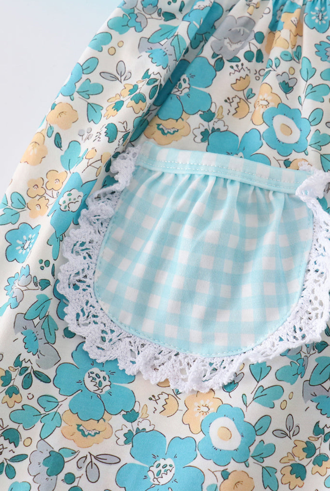 Blue Aqua Meadow Girl’s Pant Set