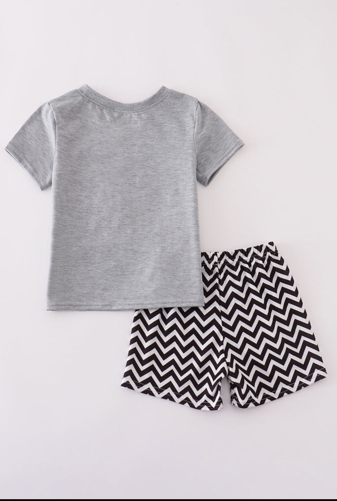 Grey Tool Box Appliqué Boy’s Shorts Set