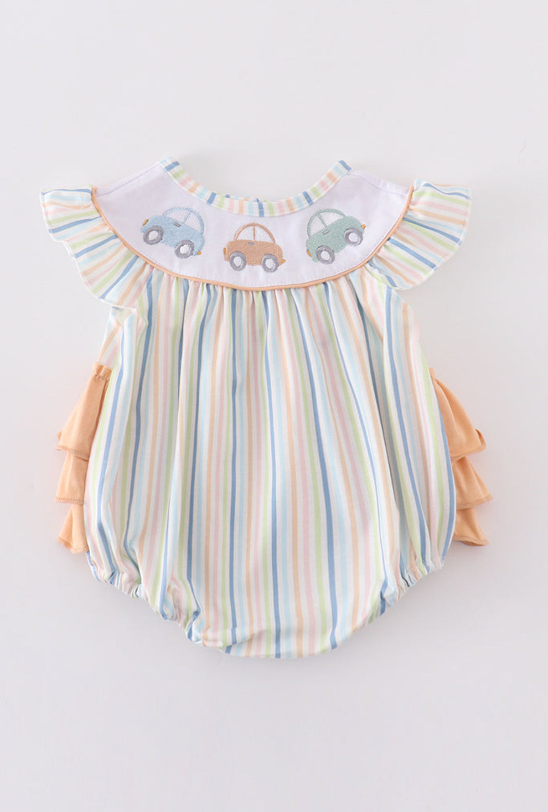 Stripe car Embroidery Girl’s Bubble