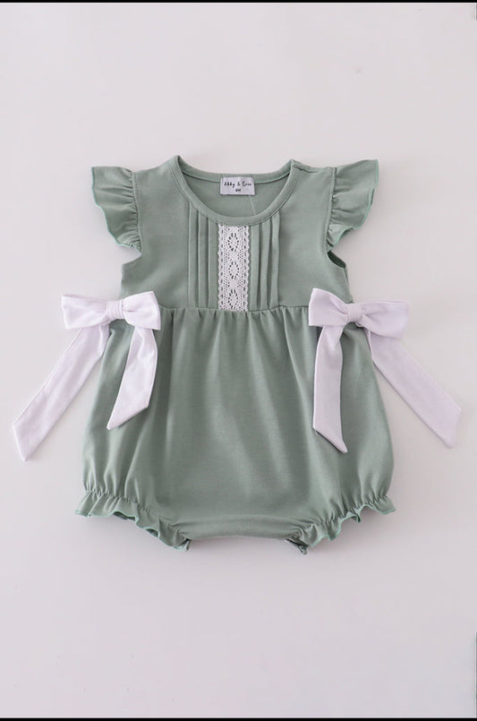 Sage Ruffle Girl’s Bubble