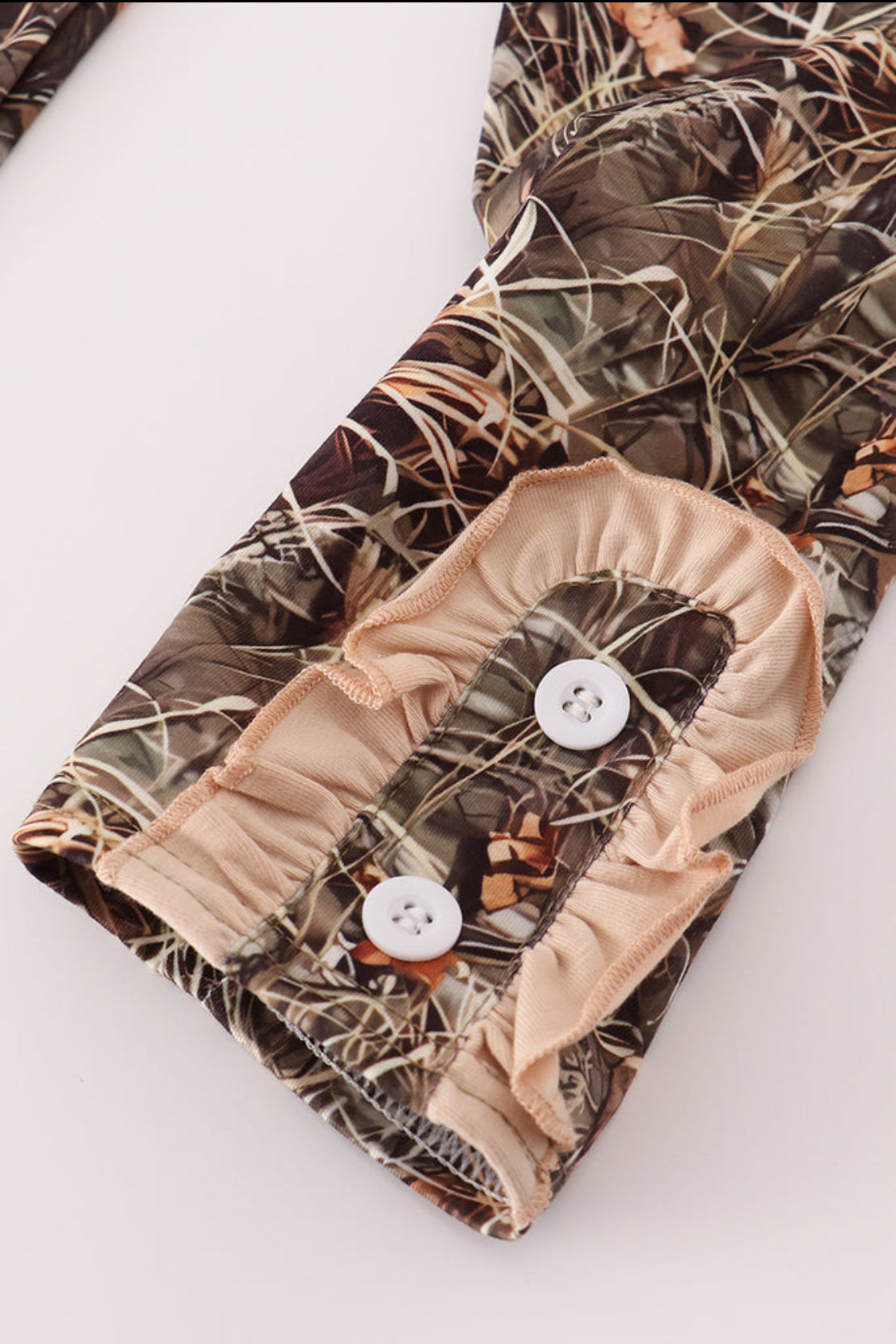 Camouflage Hound Embroidery Girl’s Pants Set