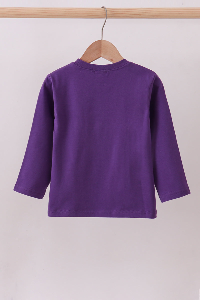 Premium Purple LSU tiger applique top