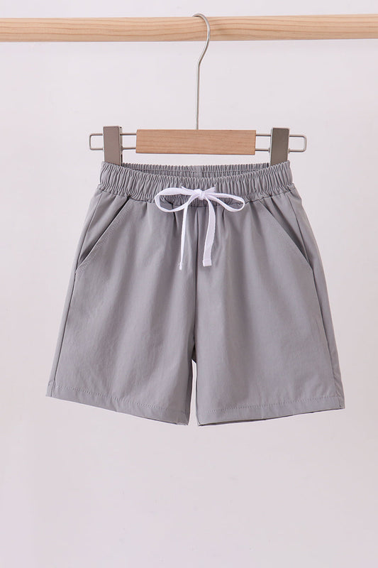 Light grey pocket performance shorts