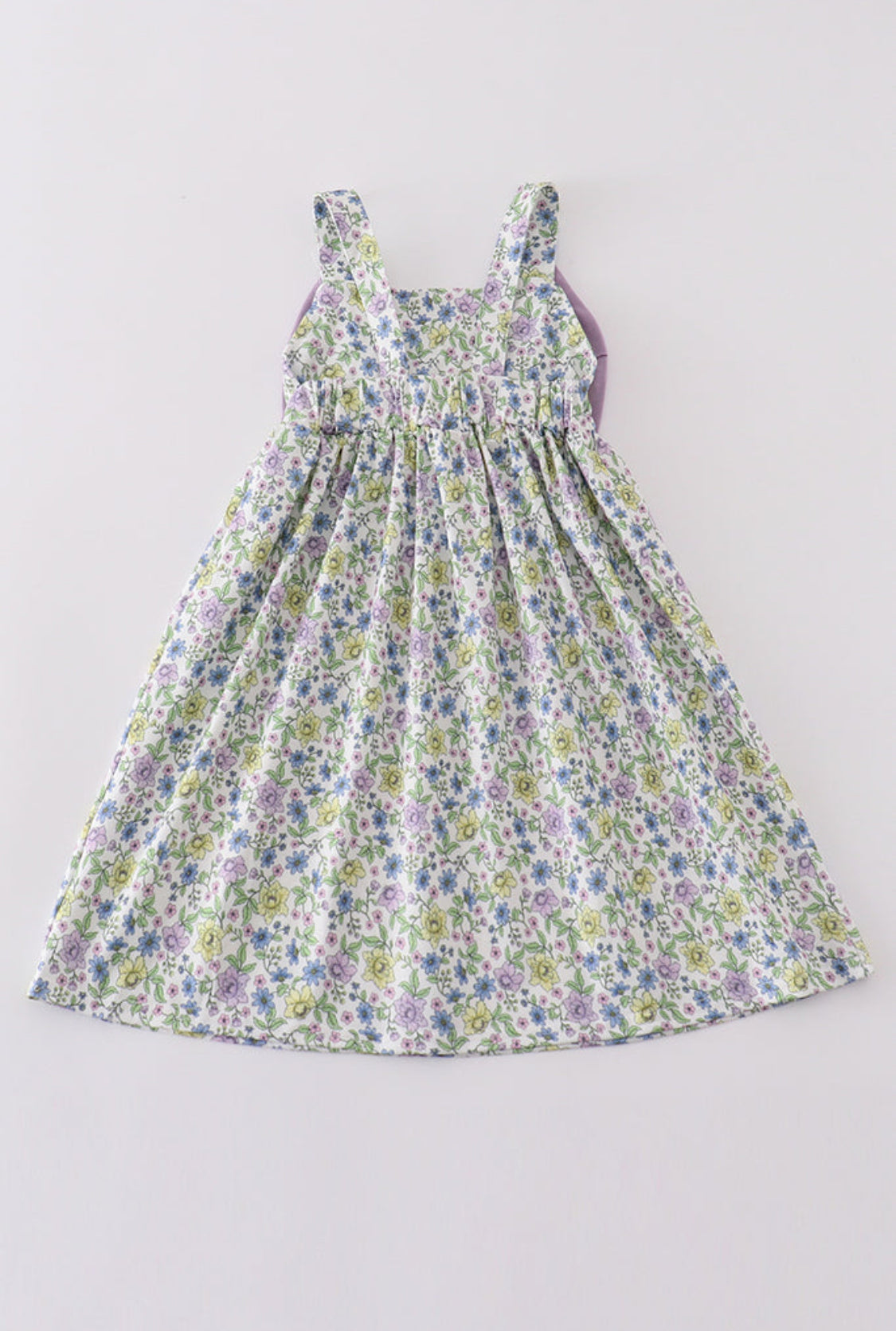 Purple Bow Floral Girl’s Dress