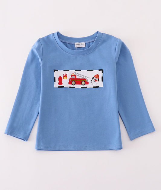 Blue Fire Fighter Boy’s Top