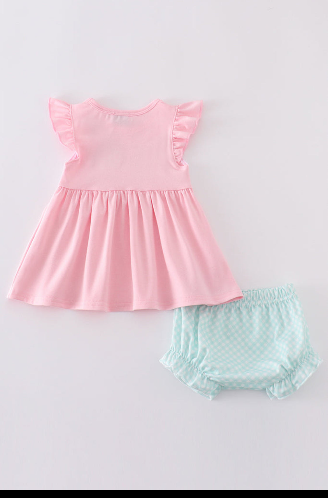 Pink Princess Embroidery Girl’s Bloomer Set