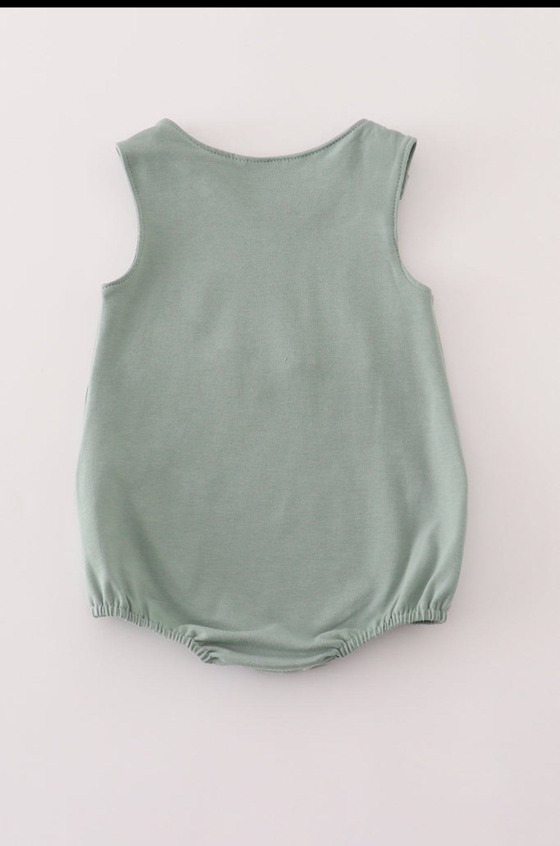 Green Character Appliqué Boy’s Bubble