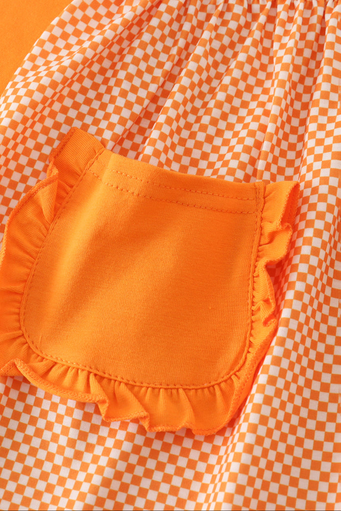 Orange Tennessee Go Vols Appliqué Dress