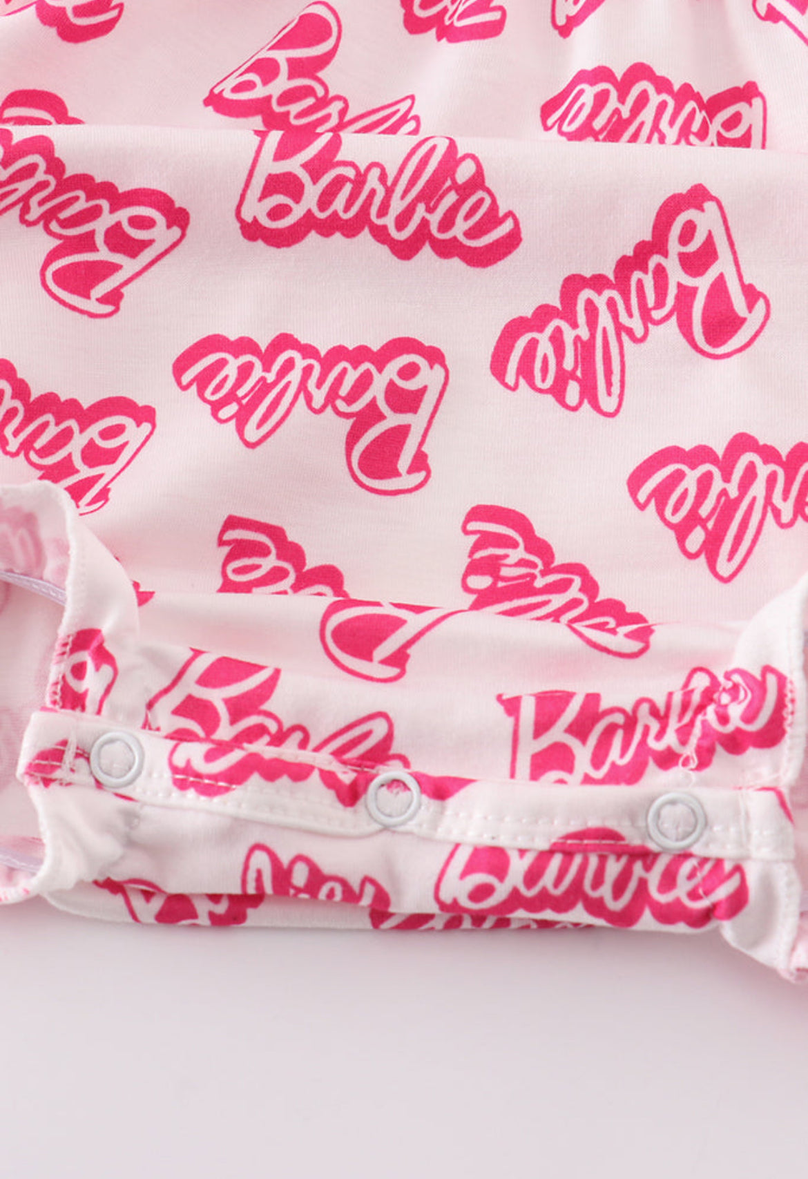 Girl’s Hot Pink Barbie Embroidered Bubble