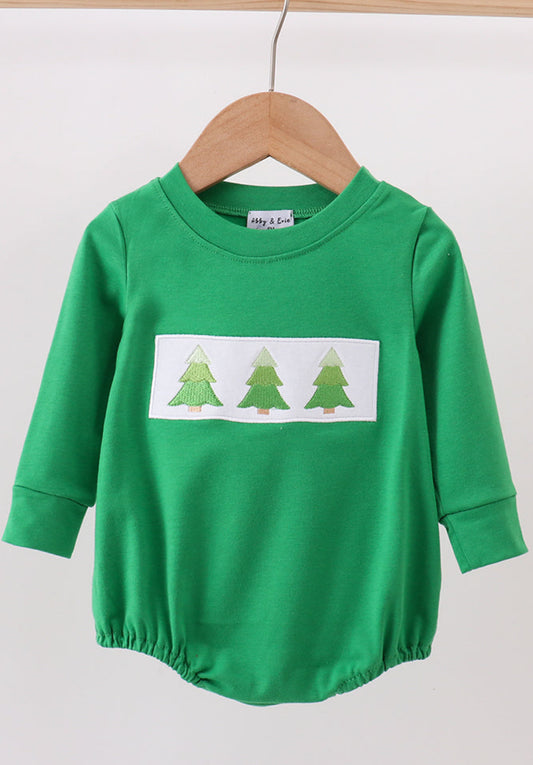 Forest Christmas Tree Embroidery Boy’s Bubble