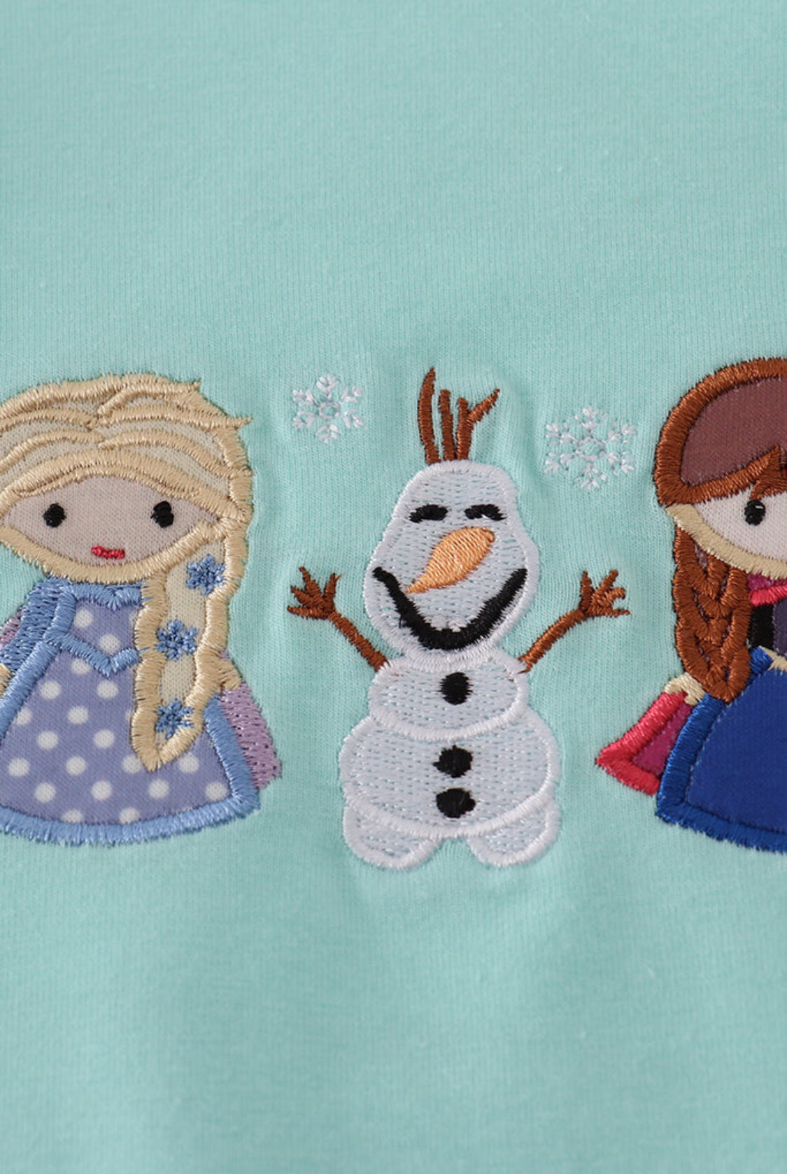 Blue Character Appliqué Girl’s Bubble