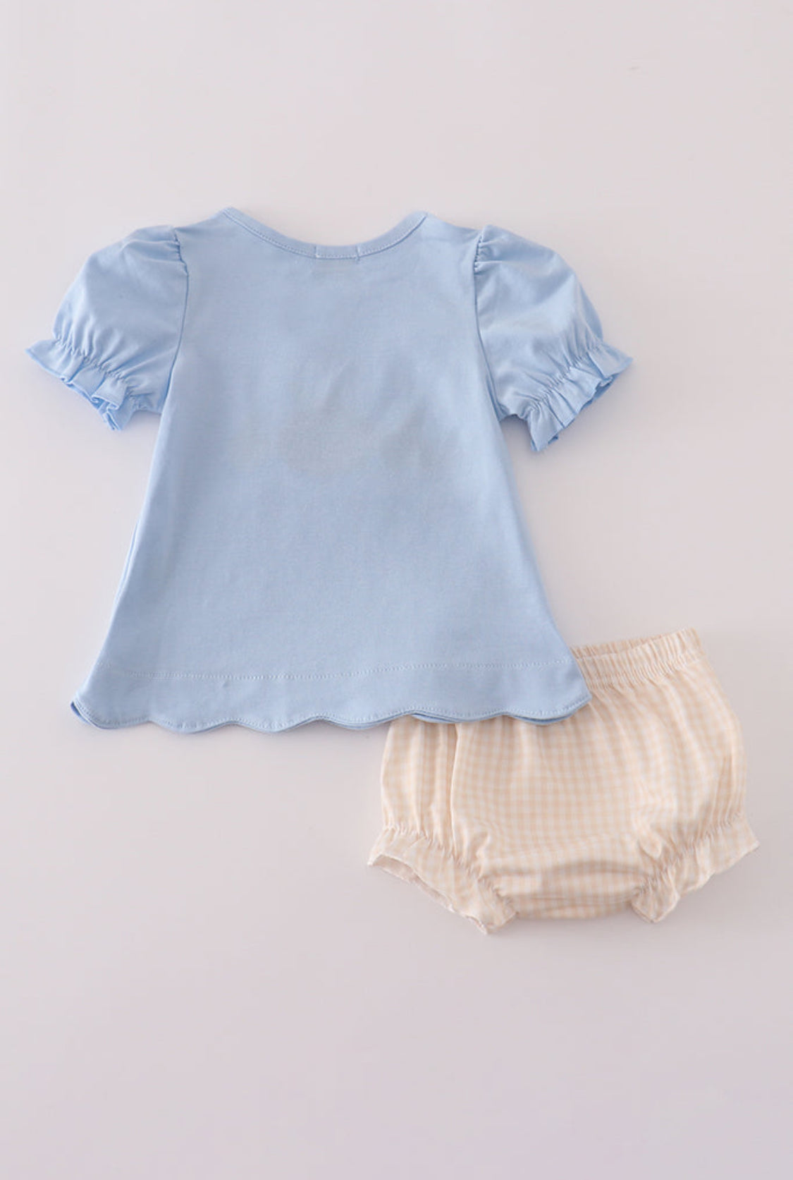 Blue Pumpkin French Knot Girl’s Bloomer Set