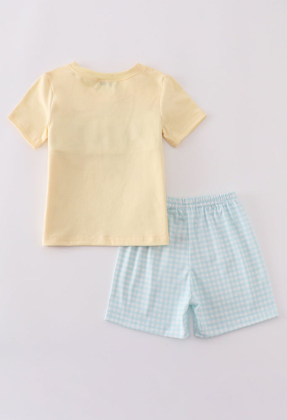 Boy’s Blue Bunny Embroidered Smocked Short Set