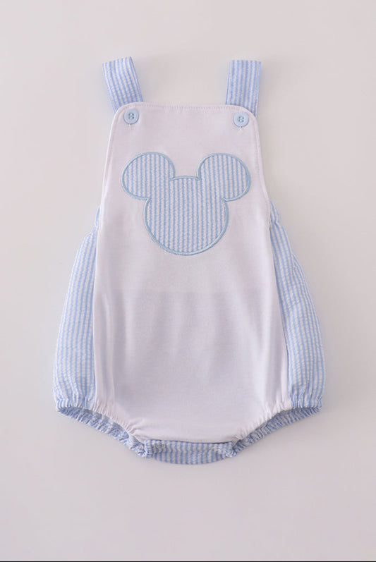 Blue Character Appliqué Boy’s Bubble