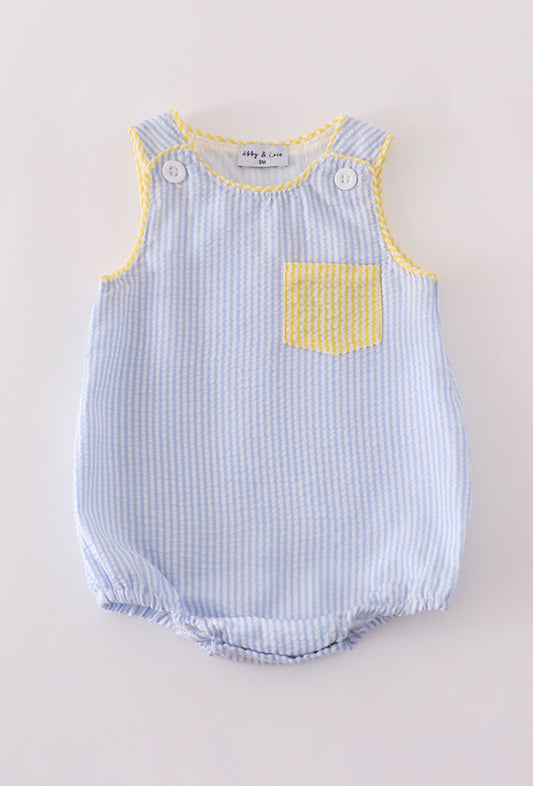 Multi Seersucker Stripe Boy’s Bubble