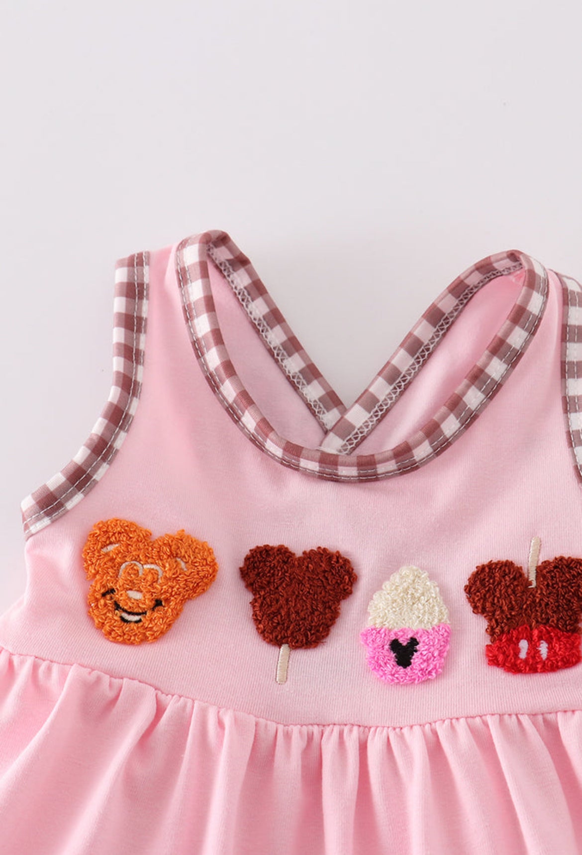 Girl’s Pink Character Ice Cream French Knot Girl’s Bloomer Set