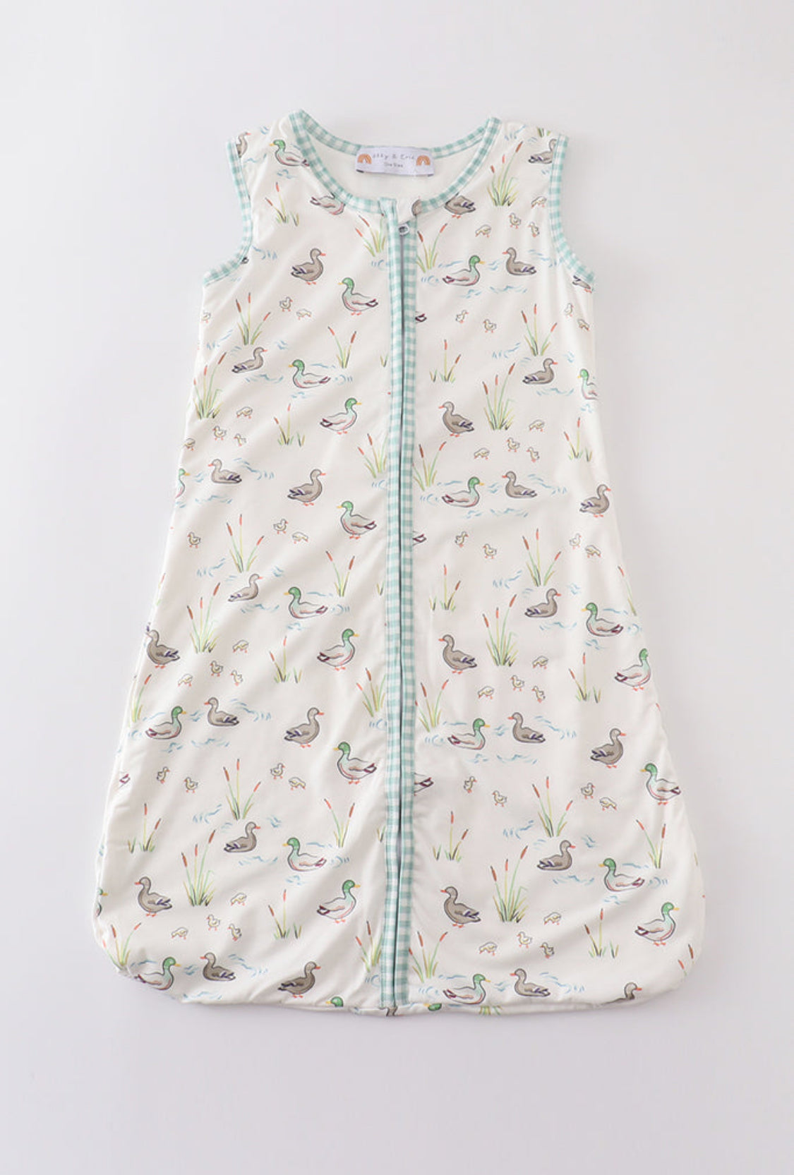 Sage Duck Baby Gown