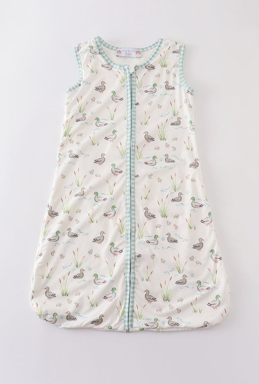 Sage Duck Baby Gown