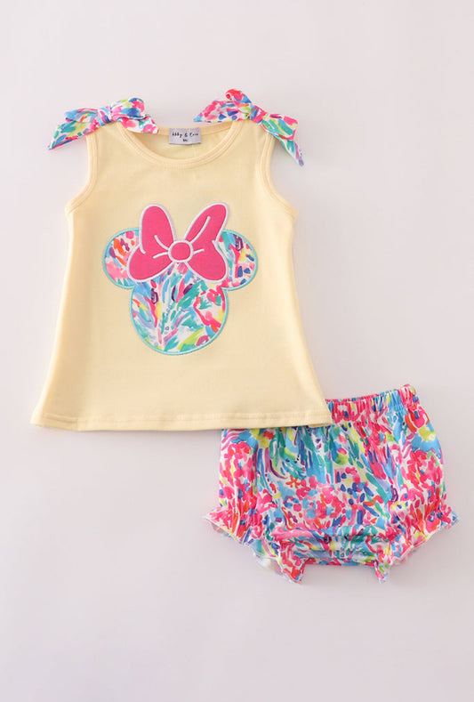 Yellow Character Carnival Whirl Girl’s Bloomer Set