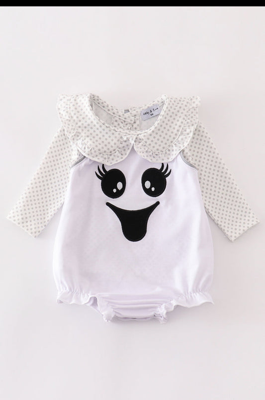 White Spooky Ghost Girl Bubble Set